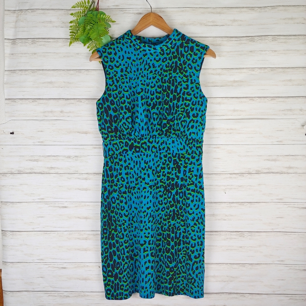 Laundry Shelli Segal Electric Blue Mockneck Dress